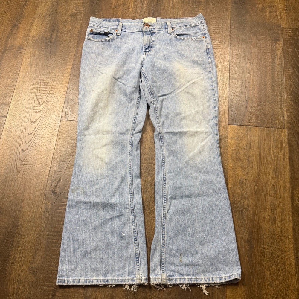 Vintage Y2K American Eagle Hipster Bell Bottom Jeans Womens 12 Fits 34x28